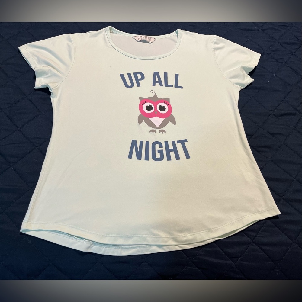 Woman’s cute CoCo Lounge “Up All Night” owl PJ’s.